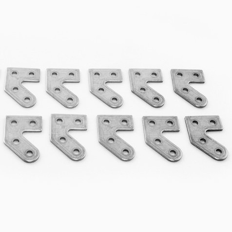 45-Grad Platten für 10x10 Makerbeam Profile. 10 Stk.