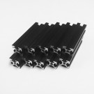 Stangenprofil 10x10 Makerbeam, Länge 40mm, schwarz. 10 Stk.